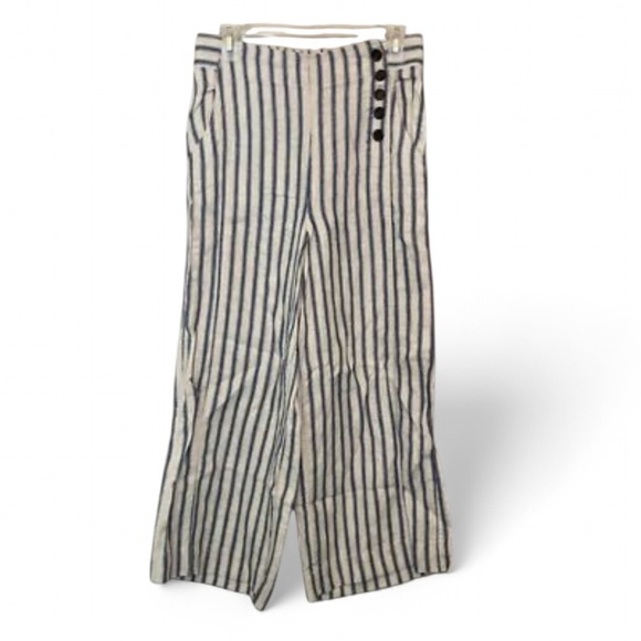 Tahari Striped Wide-Leg Pants size small - Picture 2 of 2